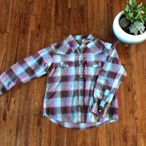 Youth Girl’s Wrangler Button Down